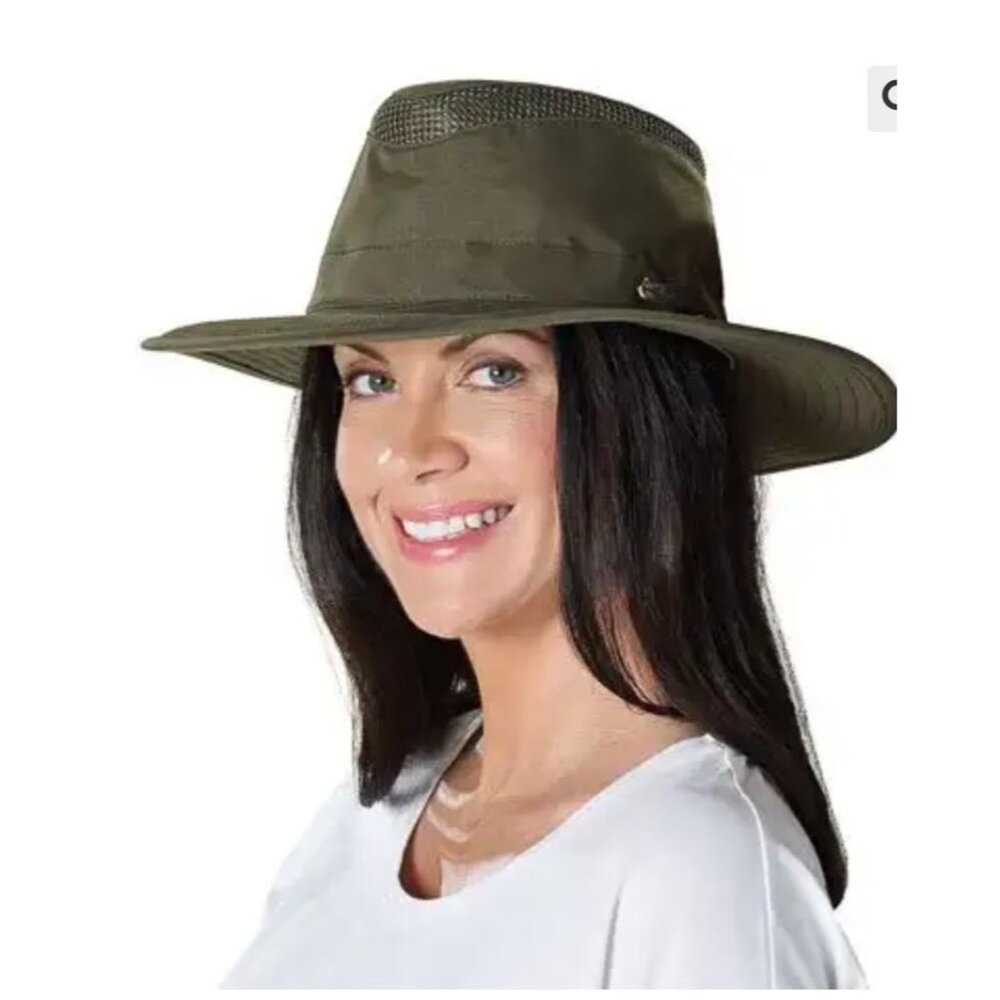 Tilley LTM6 AIRFLO Hat Green Unisex M 7 1/4 Nylon Quick Dry 58cm - Picture 14 of 14